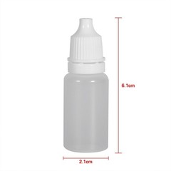 50pcs Small Plastic Bottle Pipette Dropper 10mL Container Liquid Screw Cap Clear
