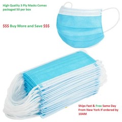 50 KIDS Face Masks Disposable Filter Protective 3 Ply None Surgical Mask 5.7×3.7