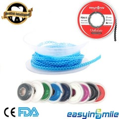15ft Dental Elastic Power Chains Braces Orthodontics Ligature Ultra Rubber Bands