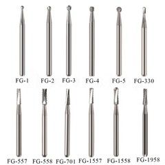 Dental Carbide Burs Friction Grip Bur 19MM Fit for High Speed Handpiece