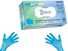 AirSoft900 Blue Nitrile Exam Gloves Powder Free – X-Large 1000/Case