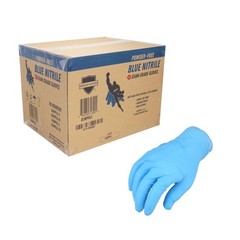 X-Large 3 Mil Textured Blue Nitrile Powder Free Gloves 1000 Pieces