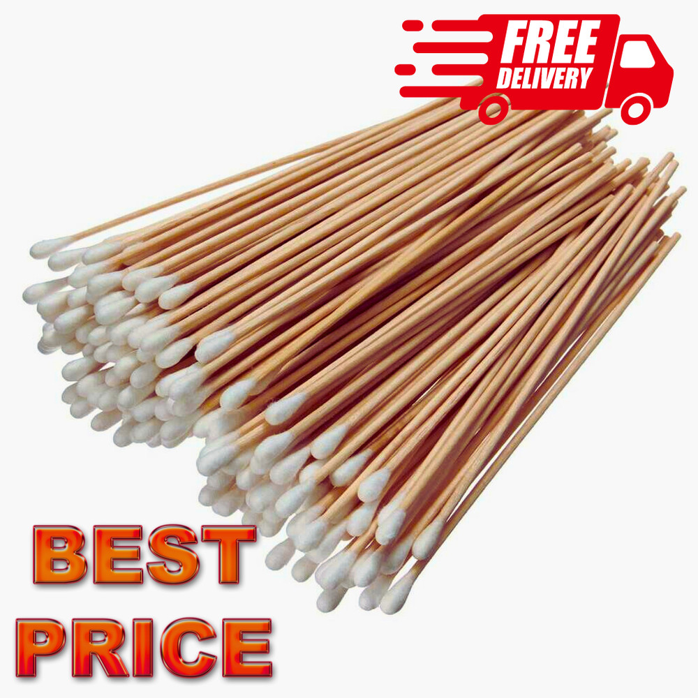 UP TO 10000 Cotton Applicator Tipps Swab Q-tips 3″ or 6″ Dental Medical Makeup