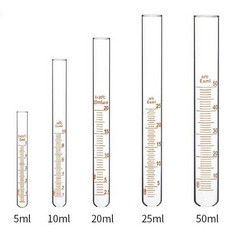 5ml-100ml Round-bottomed Glass Tube High Temperature Sample Container with Scale