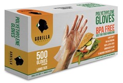 500 BPA Free Disposable Gloves Poly PE LDPE Plastic for Kitchen Food Handlin…