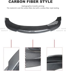 Front Bumper Lip for Chrysler 300 300C 300S 2015-2021 Carbon Fiber Splitter 3pcs