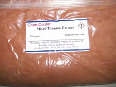 Mixed Tannins, powder extract, (Dying, Leather, Wood, Dye, Stain ) 25 kg (55 lb)