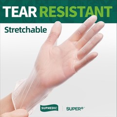 Bulk Pack of 100 Large Clear Vinyl Exam Gloves – Waterproof & Allergy-Free