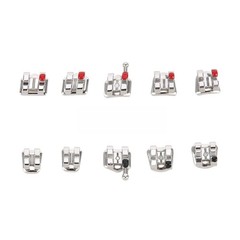 Dental Orthodontic Brackets Brace Mini Standard Roth MBT Edgewise .022/.018 Hook