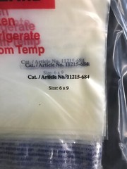 (175) VWR Secura’T Self-Sealing 6″ x 9″ Biohazard Specimen Bags 11215-684