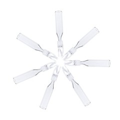 1000Pcs 250uL Clear Glass Micro Inserts+Plastic Spring for for 2mL 9-425 Vials