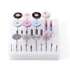 Dental Composite Polishing Burs Kit RA HP Ceramic Porcelain /Low Speed Handpiece