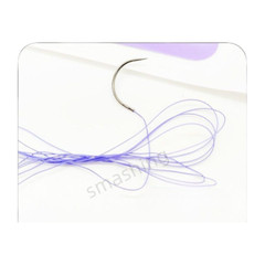 50Pcs Dental Absorbable Oral Surgical Suture Violet PGA 4-0 75cm 3/8 Reverse Cut