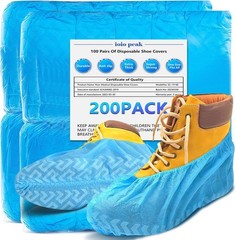 Shoe Covers Disposable 50 Pack 25 Pairs Durable Non-Slip Water Resistant & Boot