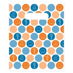 100 Pack Dental Dots Dental Centimeters Giveaway Bags, 8″ X 10″ United States US