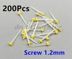 200Pcs/box Dental Fiber Post Quartz Teeth Restorative 1.2/1.4/1.6/1.8mm Screw