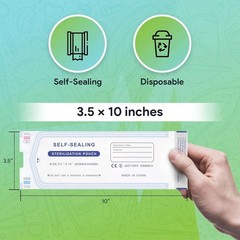 FifthPulse Self-Sealing Sterilization Pouches 3.5×10 Color Indicator – 200Pk