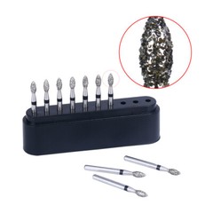 10pc AZDENT Dental Diamond Polishing Burs Friction Grip for High Speed Handpiece