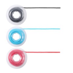AZDENT Dental Orthodontic Colored Elastic Power Chains Continuous Short & Long