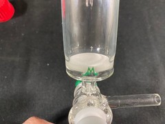 CHEMGLASS Glass 50mL M Frit 24/40 Solid Phase Peptide Synthesis Vessel Chipped