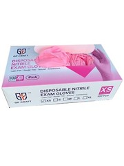 GP Craft Pink Nitrile Gloves 3.5Mil Powder Latex Free Disposable (100pcs)