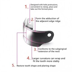 Dental Sectional Matrix Bands Niti Clamp Rings Fit Garrison Palodent System