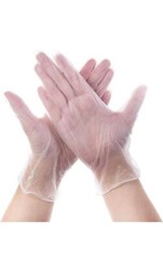 BASIC Vinyl Synthetic Exam Gloves Latex Free / Powder Free / Protein Free
