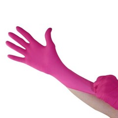 UP TO 1000 Alasta Shimmer Nitrile Exam Gloves XS-XL,Non-Sterile,Powder-Free,Pink