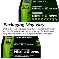 Heavy Duty 6Mil Nitrile Black Gloves – Latex Free for Medical, Food & More
