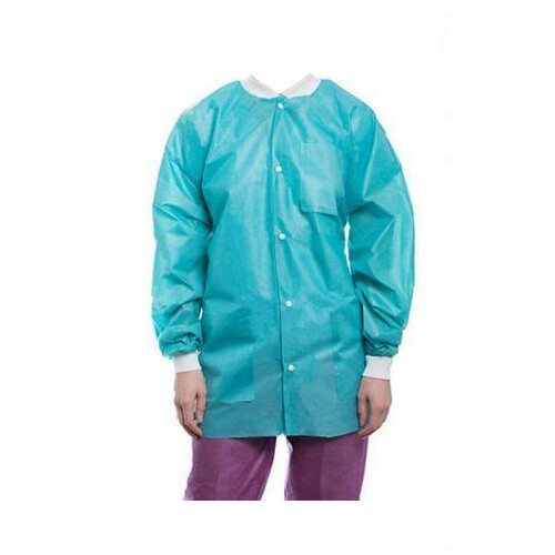 ValuMax 3530TEXL Easy-Breathe Jackets Teal X-Large SMS Fabric 10/Pk