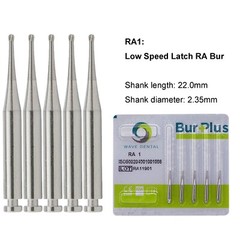 WAVE Dental Round Carbide Burs Latch Surgical Burs 2 4 6 Slow Speed RA 22mm 26mm