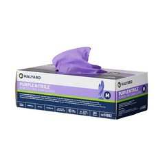 *100-Pieces* Halyard Purple Powder-Free Nitrile Exam Gloves Medium 55082