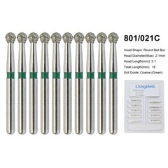 Dental Bur Diamond Burs FG High Speed Round End Taper Cylinder Football Barrel