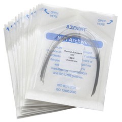 AZDENT Orthodontic Dental Heat Thermal Activated Niti Round Arch Wires 10pc/Pack