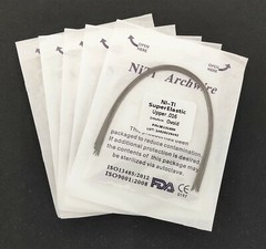 Dental Orthodontic Super Elastic Wire Niti Round Arch Wires Ovoid Form