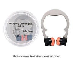 Dental Sectional Matrix System R5 1.0 Nickel Titanium Alloy Matrices Clip Ring