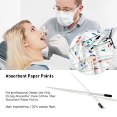 AZDENT puntas de papel endodoncia dental 0.04 Taper 15#-40# 100pcs/pack