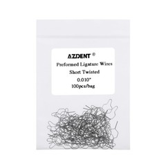Dental Orthodontic Preformed Wire Metal Ligature Ties Short Long Twist 010 12 14