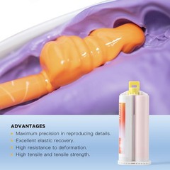 Material de impresión dental masilla de silicona pesado/ligero/rápido/normal