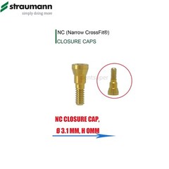 Closure Cover Screw RC/NC 0/0.5mm fits Straumann ITI Bone Level Healing Abutment