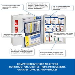 First Aid Only 90658 25-Person Smartcompliance First Aid Kit For Businesses
