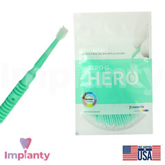Micro Applicator Flock Free Brushes 50pcs Elastomer Bristles Material Placement