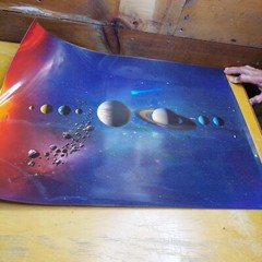 3 Laminated 18″X27″ Solar System/2 United States Maps Poster New
