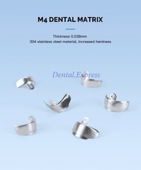 50Pcs Dental Metal Matrices Sectional Contoured Molar Matrix Refill Soft Band