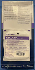 Halyard Purple Nitrile Sterile Exam Gloves Medium Box of 100 Singles #52102