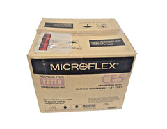 Microflex Powder-Free Latex Ambidextrous Gloves CE5-512-S Size Small Box of 1000