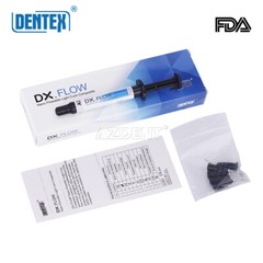 DENTEX Flowable Light Cure Hybrid Composite Dental Resin Medium Flow 3g/Kit
