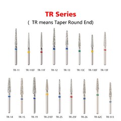 SANDENT Dental Diamond Burs for High Speed Handpiece FG1.6mm FG Bur SR