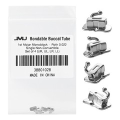 Dental Bondable 1st/ 2nd Molar Buccal Tubes MBT/Roth 0.022 Mesh Base