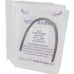 100Packs Dental Ortho Arch Wires Super Elastic Niti Round 012~020 Upper&Lower